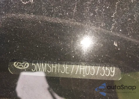 2007 Hyundai Santa Fe Limited/Se z USA, uszkodzony, nr VIN 5NMSH13E77H037359